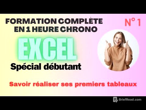 ✔️ Formation Excel débutant n°1 ❤️ Formation complète 1 heure chrono - Avec audio