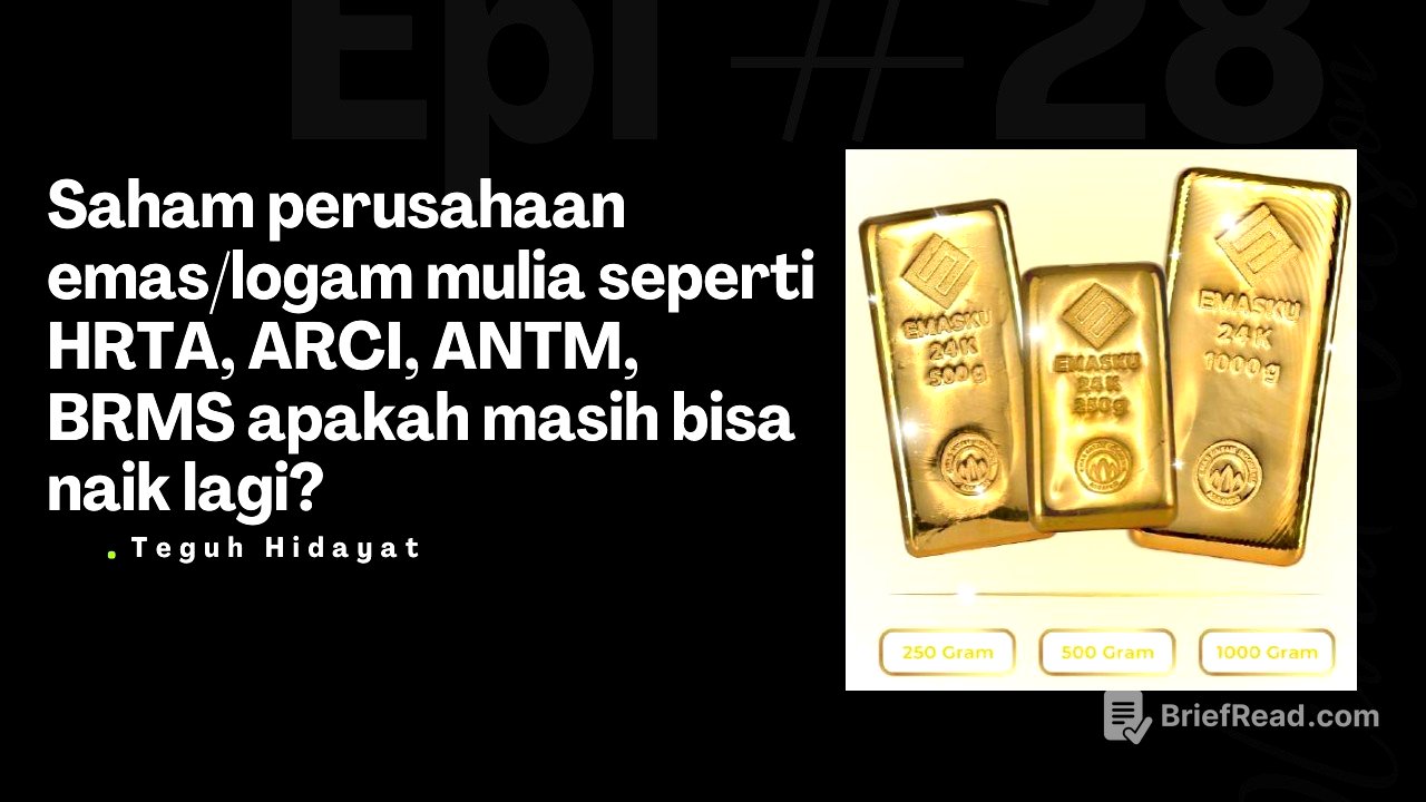 Saham Emas dan Logam Mulia Masih Bisa Lanjut Naik??