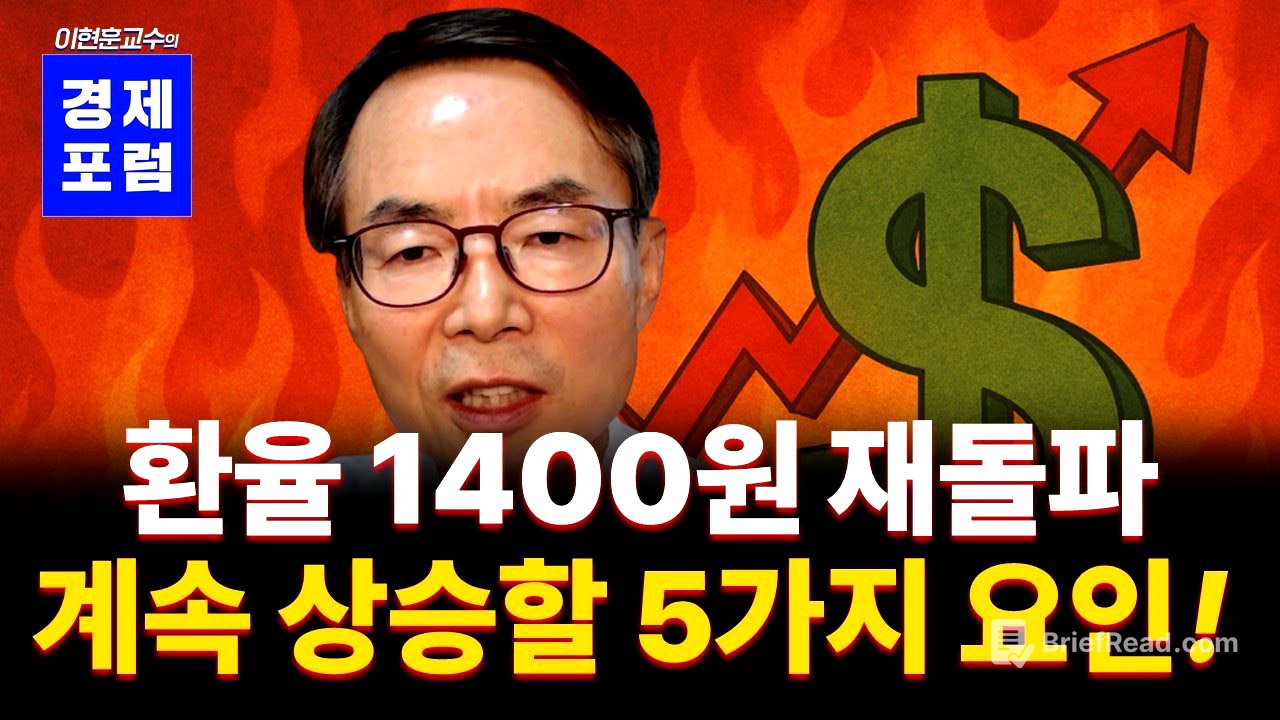 [꼭 보세요] 환율이 크게 오를 이유, 다섯가지