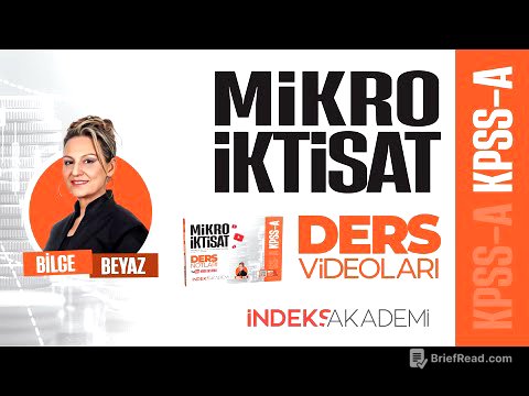 7 - 2026 KPSS - Tüketim Kuramı - Kavramlar - Bilge BEYAZ