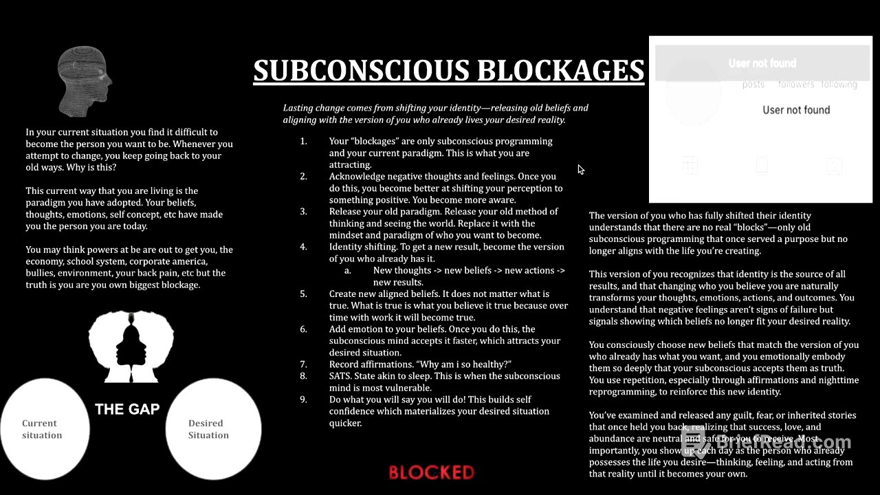 How To Clear Your Subconscious Blocks IMMEDIATELY