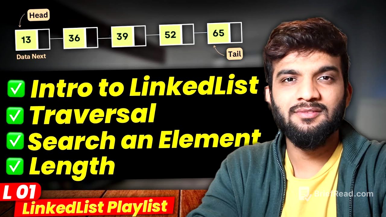 L1. Introduction to LinkedList | Traversal | Length | Search an Element