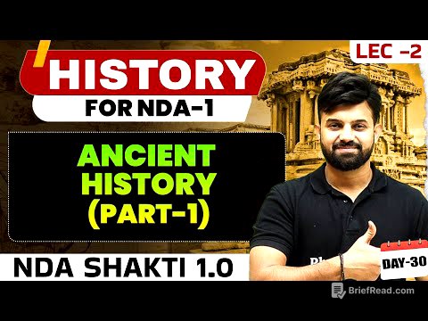 NDA History: Ancient History Part-1 | NDA Shakti 1.0, 2025 | History For NDA 1 2025 | Defence Wallah