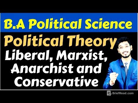 B.A Political Science Honours:  Political Theory: Liberal, Marxist, Anarchist and Conservative