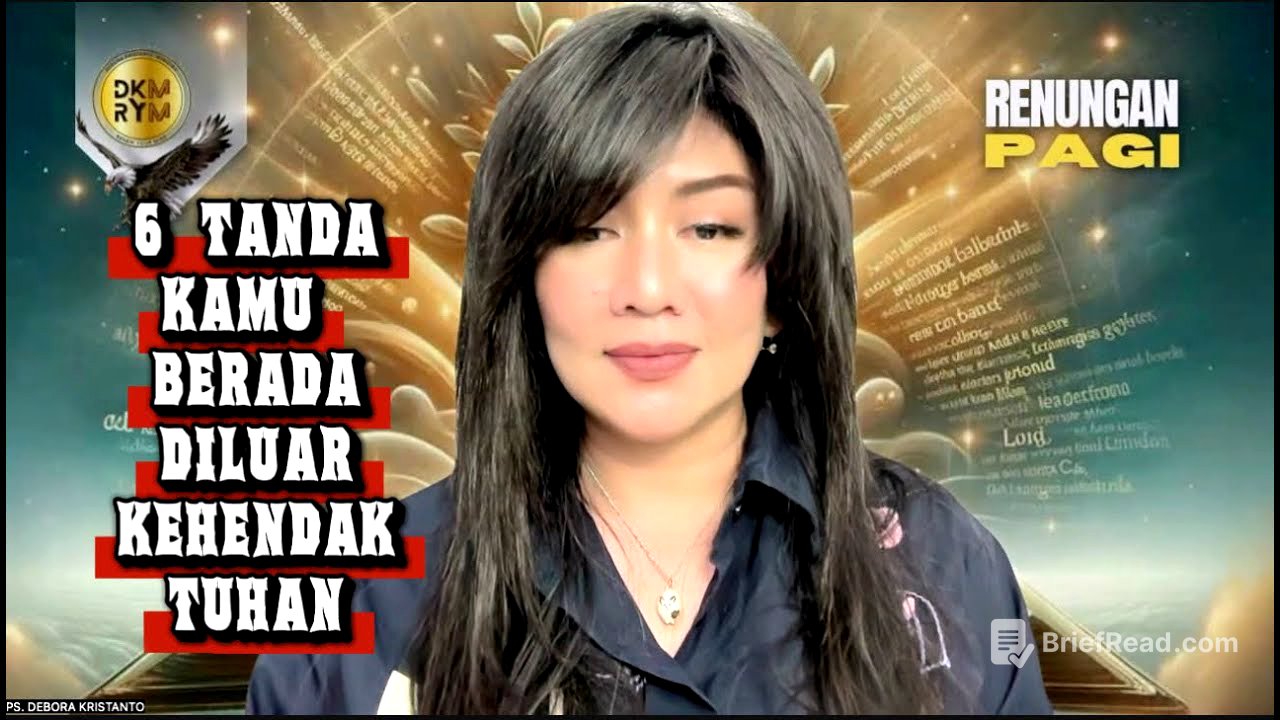 6 TANDA KAMU KELUAR DARI KEHENDAK TUHAN | PS. DEBORA KRISTANTO | RENUNGAN PAGI