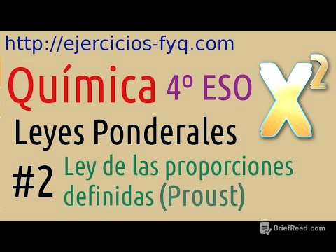 Ley de las proporciones definidas (Proust)