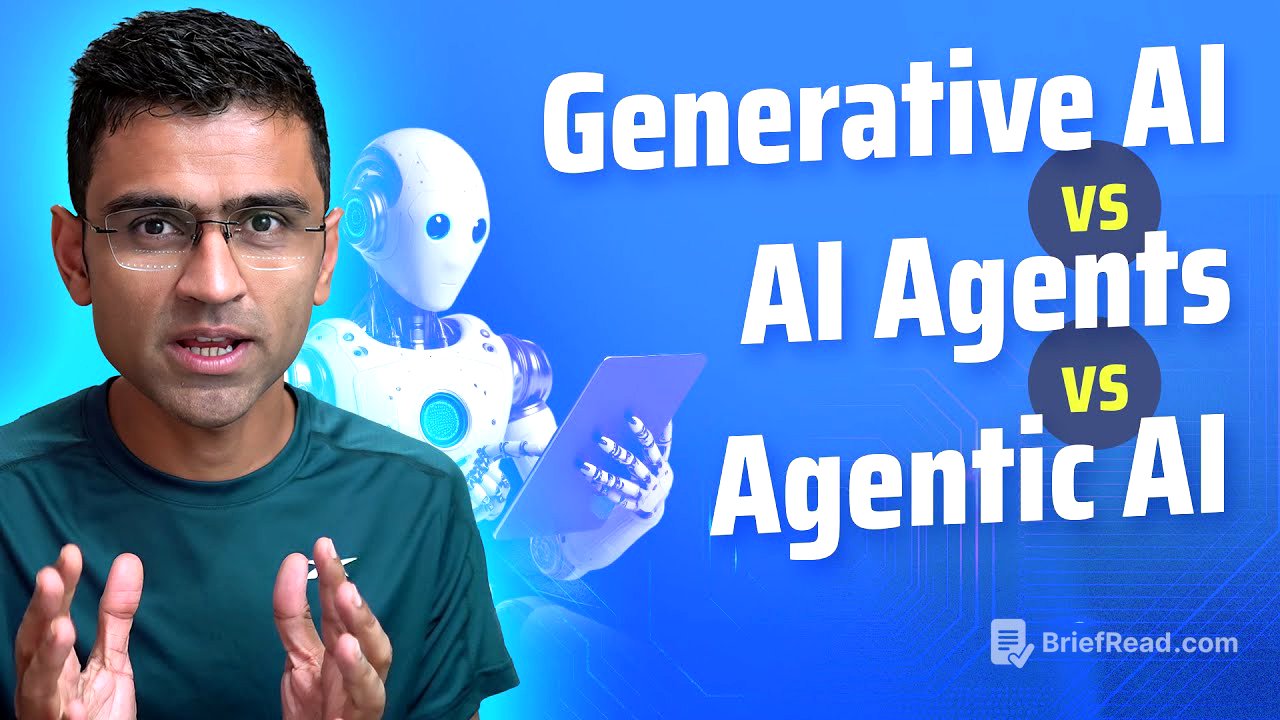 Generative ai vs AI agents vs Agentic AI
