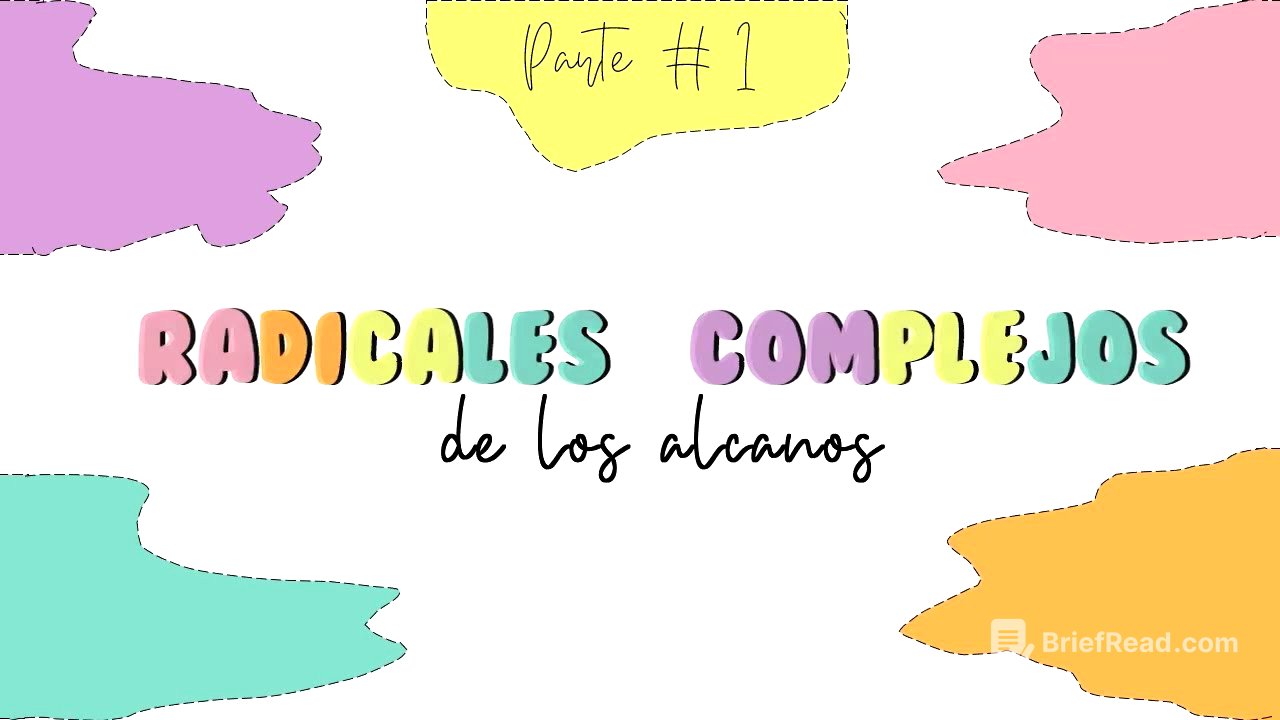 Alcanos. Radicales Complejos, Teoría y Reglas para Nombrarlos