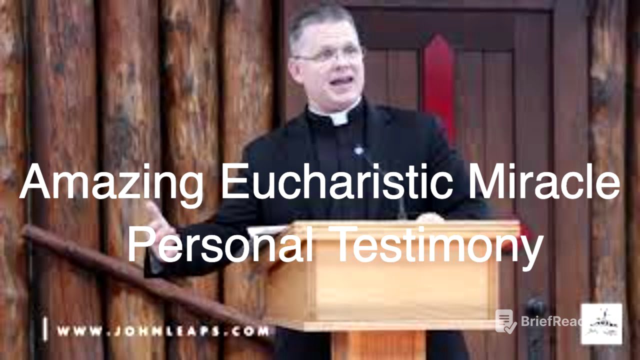 Fr.Chris Alar...!!!! BEST VIDEO HE DID!!!!   ON A EUCHARISTIC MIRACLE PERSONAL TESTIMONY!!!!