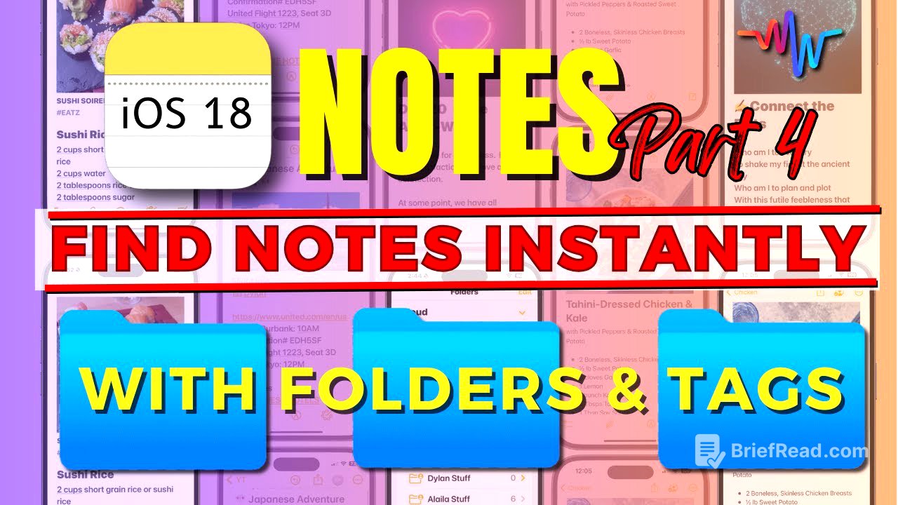 How to Organize Apple Notes: Tags, Folders & Smart Folders Explained