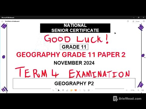 Geography Grade 11 November 2024 Paper 2 Term 4
