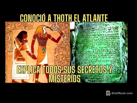 EL MAESTRO ESPIRITUAL QUE LO EXPLICA TODO SOBRE THOTH EL ATLANTE