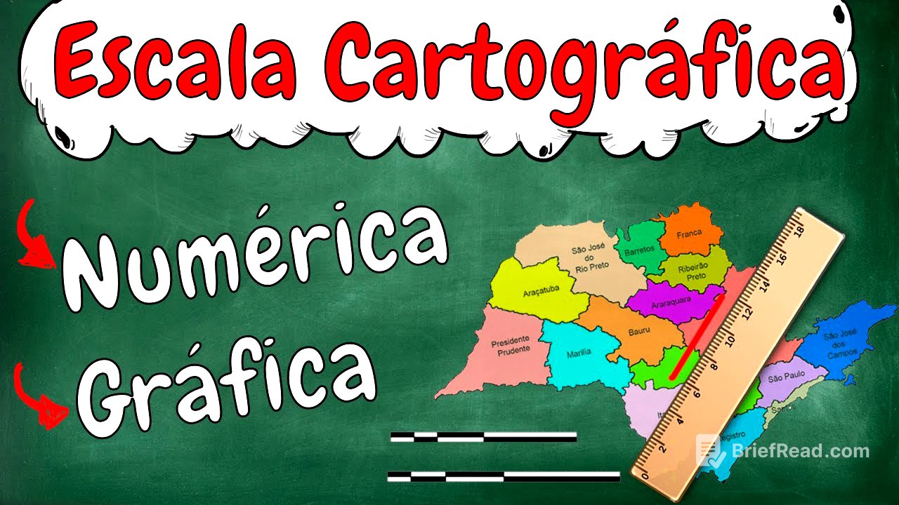 Escala Cartográfia - Gráfica, Numérica e distâncias (Cartografia Resumo)