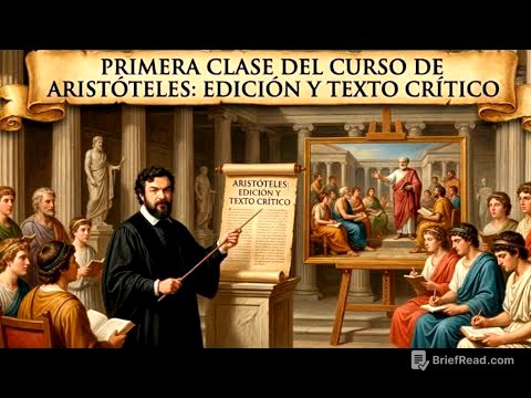 Primera clase promoción curso de Metafisica Aristoteles; Edición y texto critico