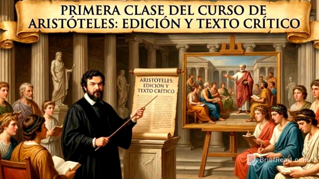 Primera clase promoción curso de Metafisica Aristoteles; Edición y texto critico