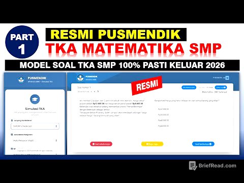 RESMI PUSMENDIK Pembahasan Soal TKA Matematika SMP MTs 2026 sesuai Kisi-kisi Kemdikbud Part-1