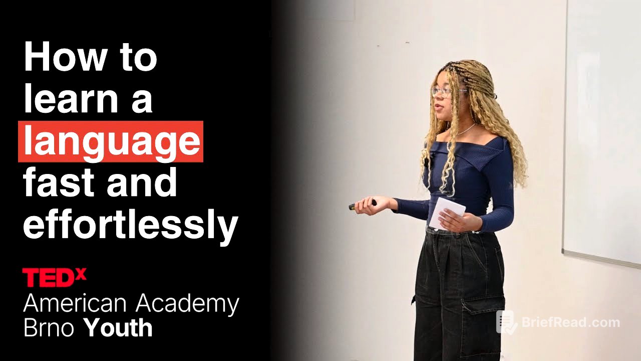How to learn a language fast and effortlessly | Victoria Obiageli | TEDxAmerican Academy Brno