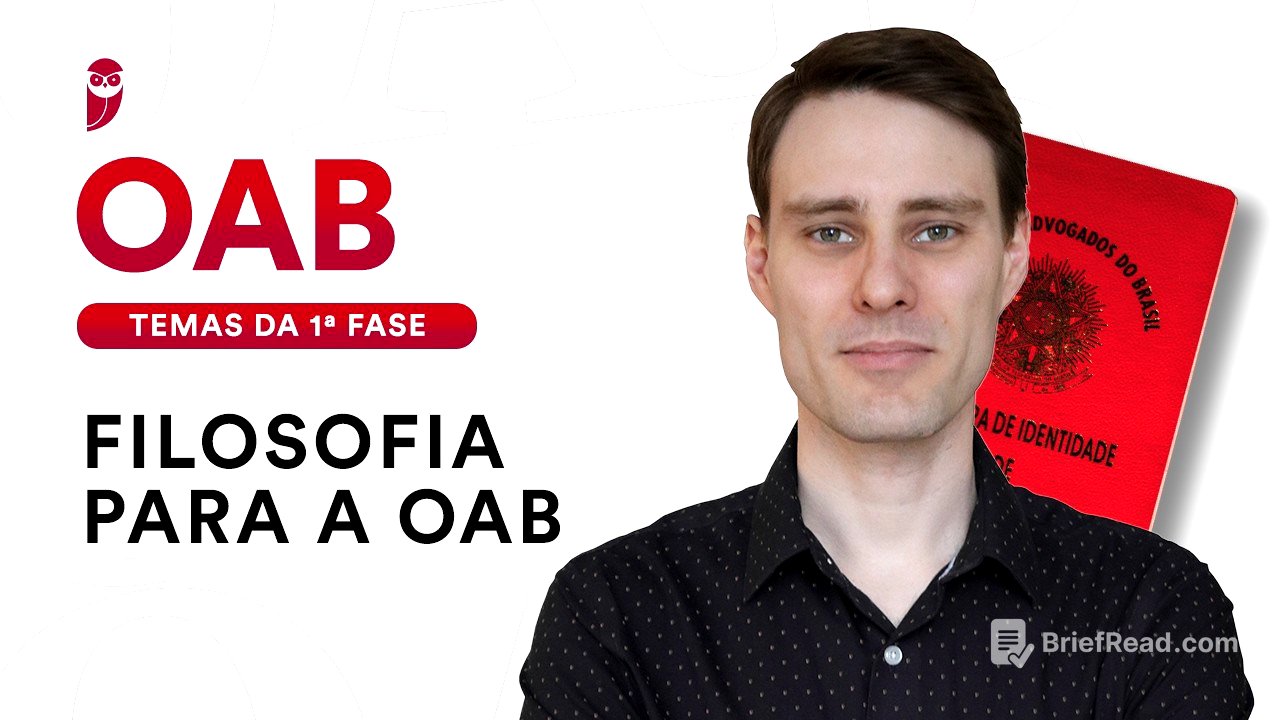 Filosofia para OAB - Temas da 1ª fase