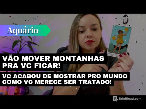 AQUÁRIO✨VÃO MOVER MONTANHAS PRA VC FICAR🔥VC ACABOU DE MOSTRAR PRO MUNDO COMO DEVE SER TRATADO!