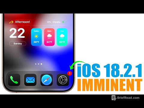 iOS 18.2.1 Release Imminent - Why You MUST Update !
