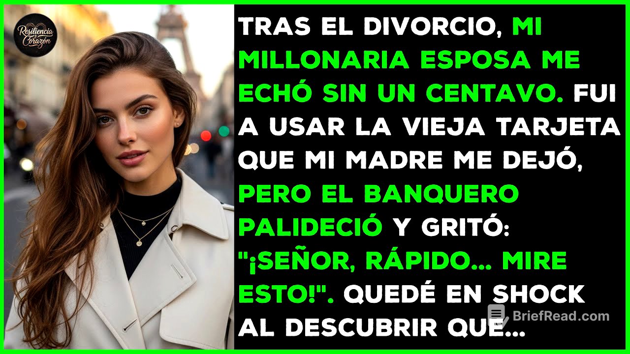 Mi esposa me echó. Usé la tarjeta de mi madre y el banco entró en pánico. Me sorprendí al…