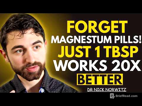 Before You Buy Magnesium Glycinate Again, Watch THIS (FOOD Works 20x Better) | Dr. Nick Norwitz