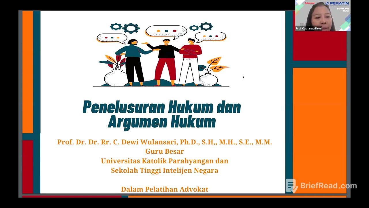 Penelusuran Hukum & Argumen Hukum