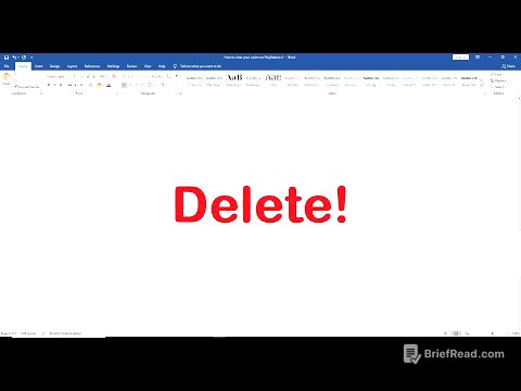 How To Delete a Page In Word