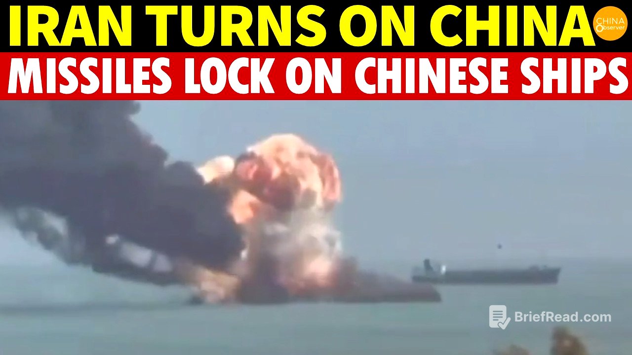 Iran Turns on China! Xi Jinping Burns Bridges, Iran Missiles Lock On Chinese Ships
