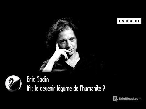 IA : le devenir légume de l’humanité ? Éric Sadin [EN DIRECT]