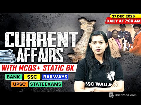 Current Affairs Today | 27 December Current Affairs 2025 | Daily Current Affairs | By Krati Mam