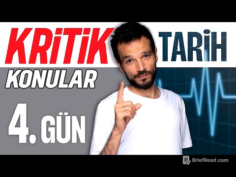12 Günde TYT Tarih Kritik Konular / 4.Gün 2026-27 Tarih Konu anlatımı