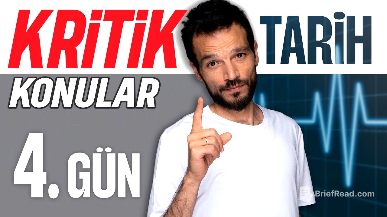 12 Günde TYT Tarih Kritik Konular / 4.Gün 2026-27 Tarih Konu anlatımı