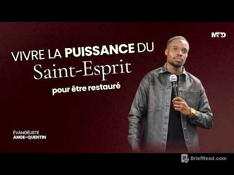 ÉVANGÉLISTE ANGE-QUENTIN | VIVRE LA PUISSANCE DU SAINT-ESPRIT POUR ÊTRE RESTAURÉ