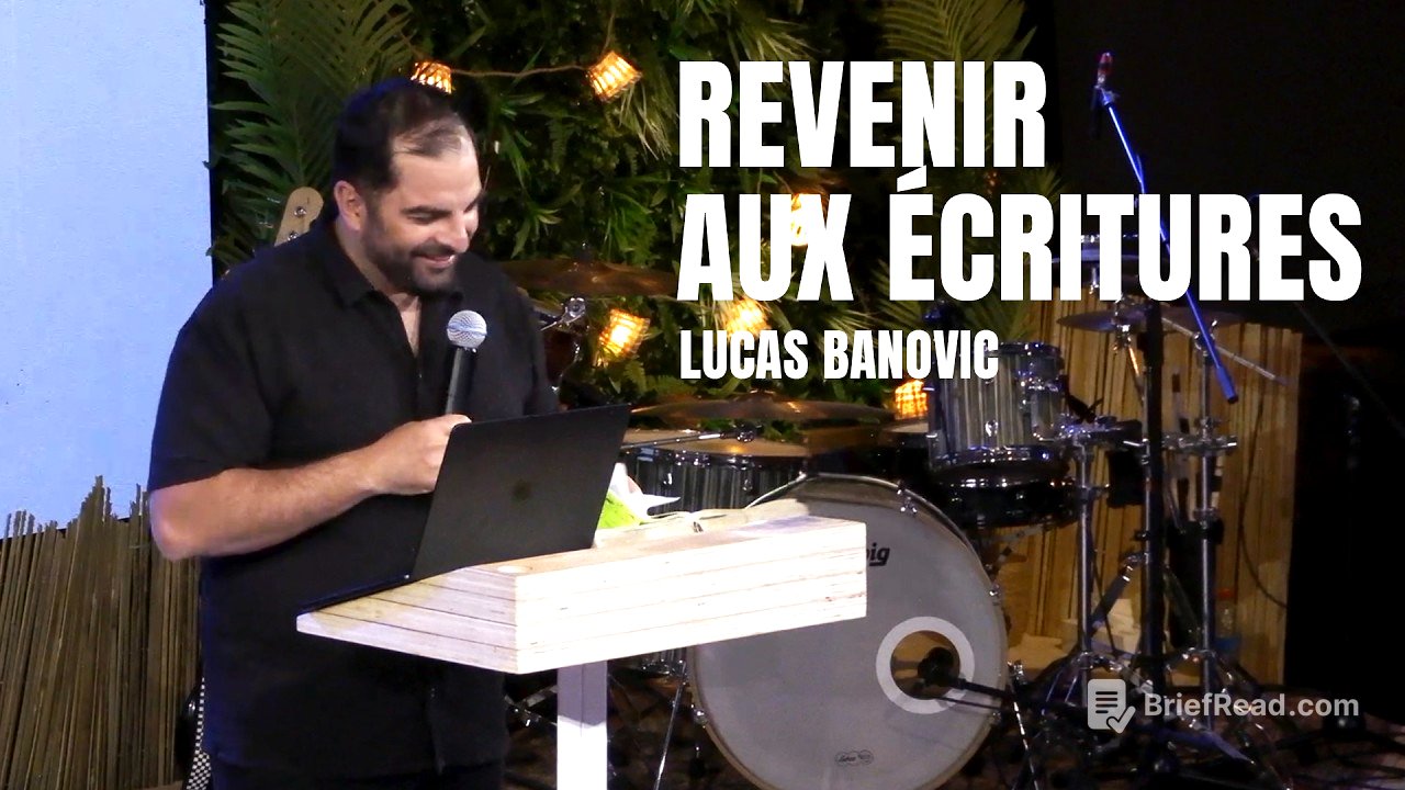 Revenir aux écritures - Lucas BANOVIC