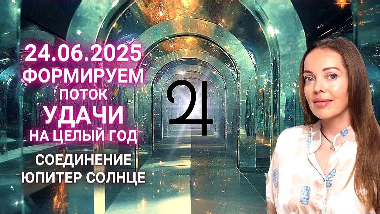 24 июня 2025 - включите свой поток удачи на целый год. Соединение Юпитер - Солнце