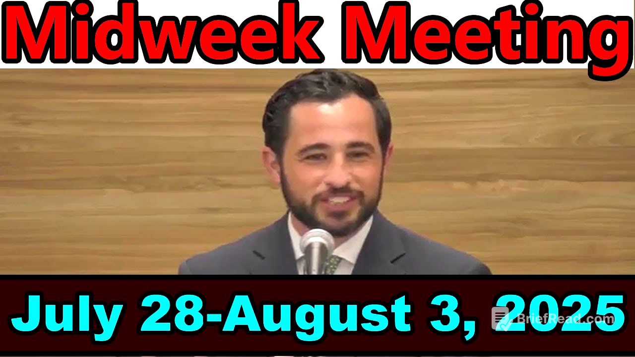 JW Midweek Meeting | July 28- August 3, 2025