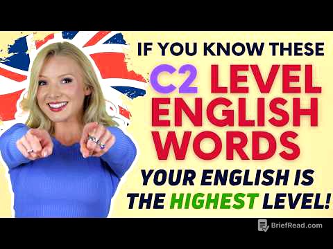 If you know these 15 C2-level words, your English is the MAXIMUM level!