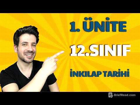 12. SINIF İNKILAP TARİHİ 1. ÜNİTE FULL TEKRAR - 20. Yüzyıl Başlarında Osmanlı Devleti ve Dünya