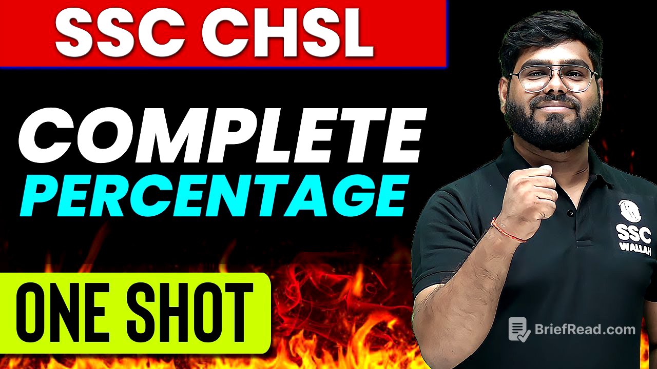 COMPLETE PERCENTAGE in 1 Shot | Zero to Hero | For SSC CHSL