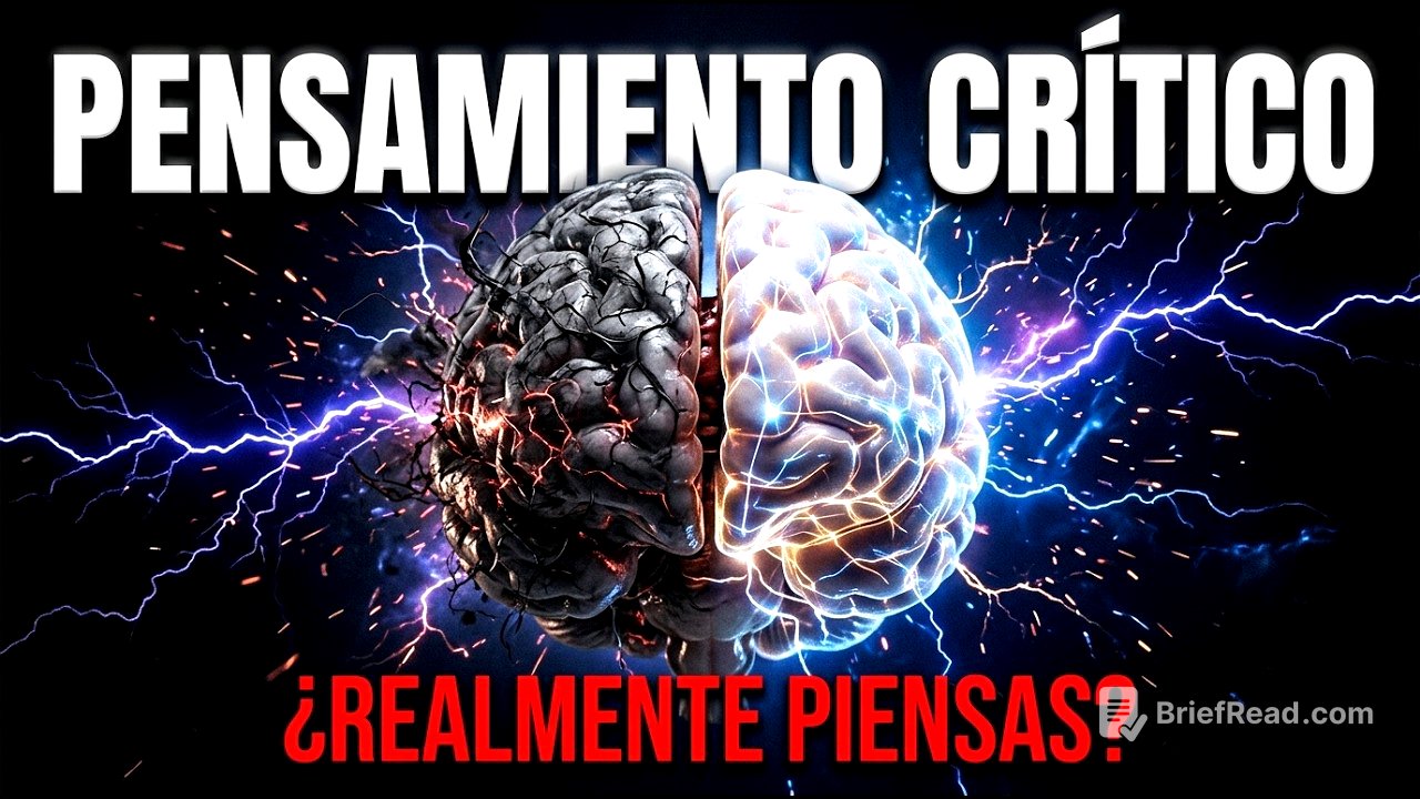 🧠 ¿Por qué el 95% de las personas NO sabe pensar? | Pensamiento Crítico
