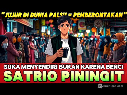 ❤️‍🩹 Satrio Piningit: Suka Menyendiri Bukan Karena Tidak Peduli, Tapi  Terlalu Peduli pada Kebenaran