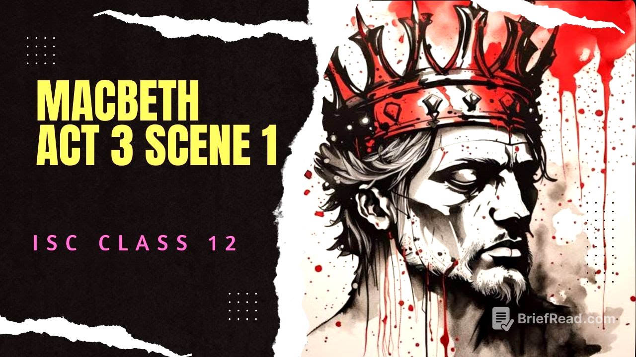 Macbeth Act 3 Scene 1 | Line-by-line Explanation in English | ISC Class 12 #englishwithsudhirsir
