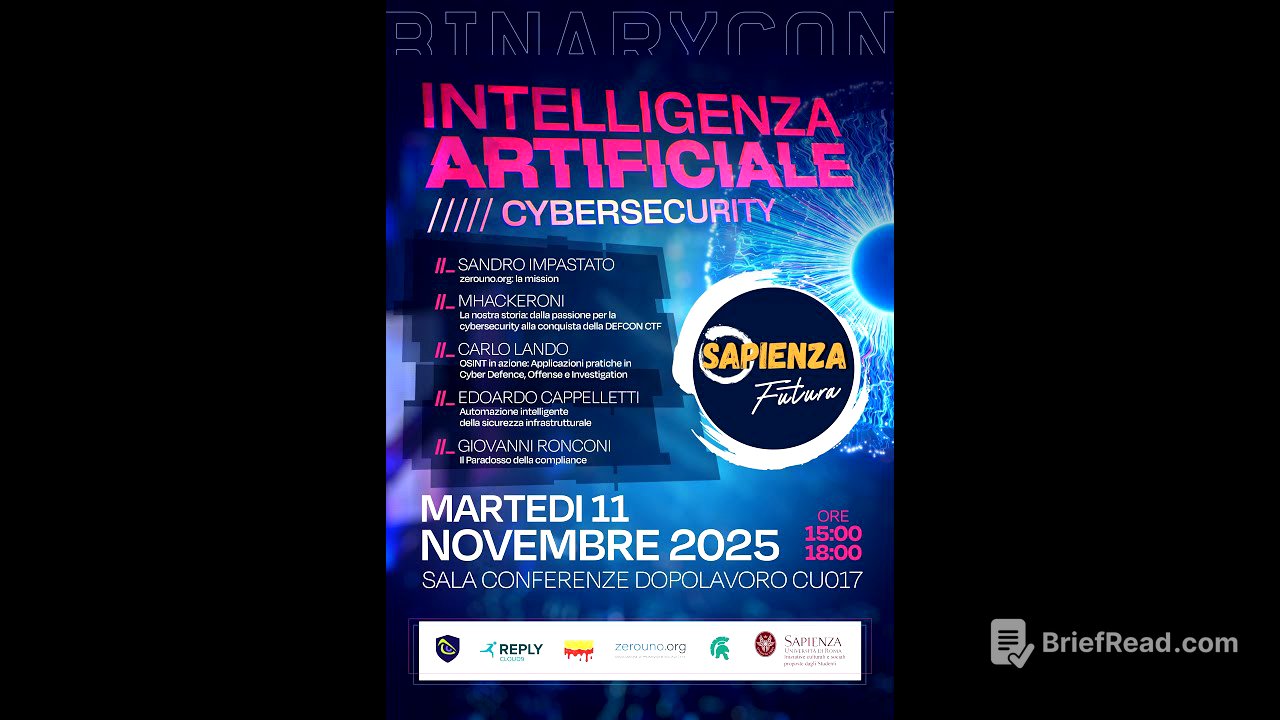 BinaryCON 11/11/2025 - Conferenza nazionale sulla cyber organizzata da Zerouno.org e Sapienza Futura