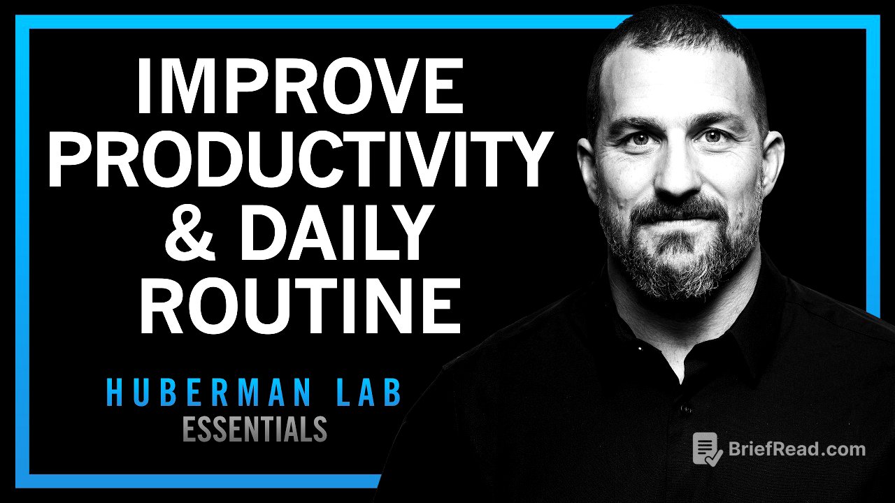 Maximize Productivity, Physical & Mental Health With Daily Tools | Huberman Lab Essentials