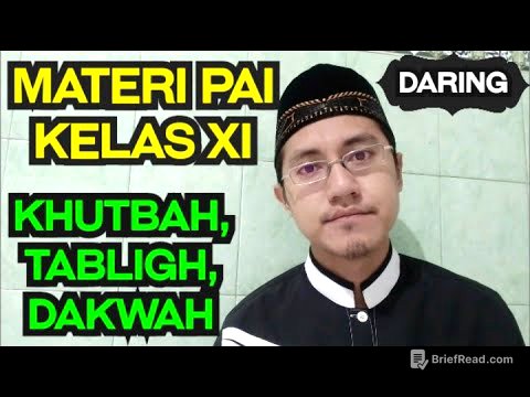 KHUTBAH, TABLIGH, DAN DAKWAH || MATERI PAI KELAS 11 SEMESTER 1