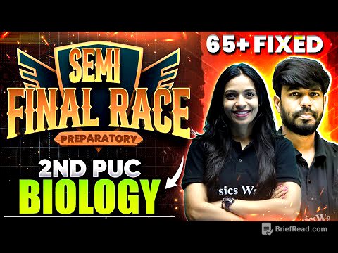 2nd PUC Preparatory Marathon | Biology | Most Important Questions & PYQ's🔥🔥