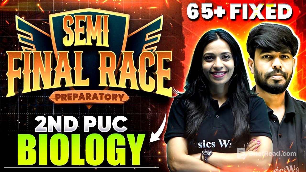 2nd PUC Preparatory Marathon | Biology | Most Important Questions & PYQ's🔥🔥