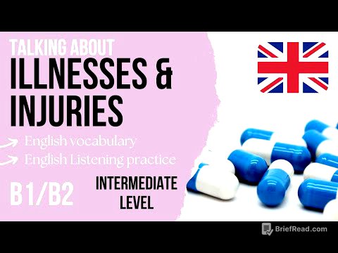 Illnesses, Injuries and Health Problems Vocabulary - Intermediate English Listening Practice B1/B2