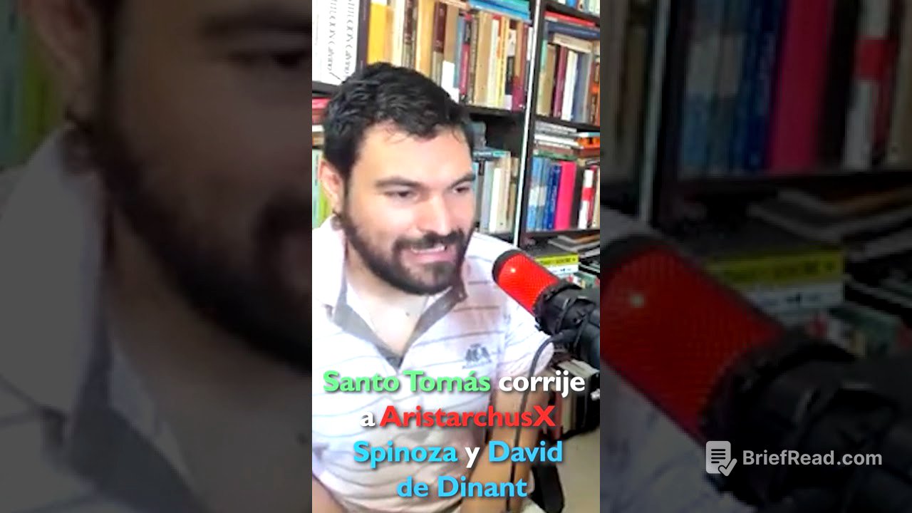 Santo Tomas corrige a Aristarchus X, Spinoza y David de Dinant